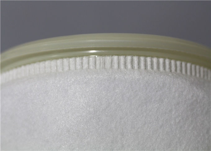 L'huile le sachet filtre de 200 microns, filtre industriel cogne la couleur blanche matérielle de polyester