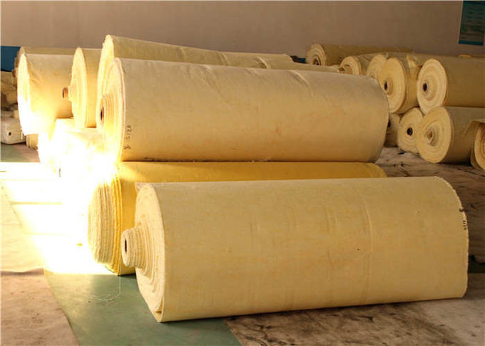 Tissu filtrant de sac de feutre cylindrique d'aiguille, poly tissu synthétique acrylique Polyacrylonitrile de filtre