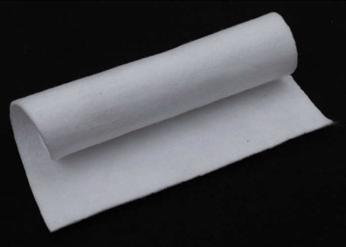 Tissu tissé de feutre de polypropylène, blanc de textile tissé du monofilament pp non