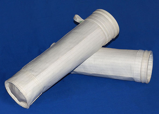 Type inférieur rond de sachet filtre de feutre de polyester de collecteur de poussière avec la membrane de PTFE